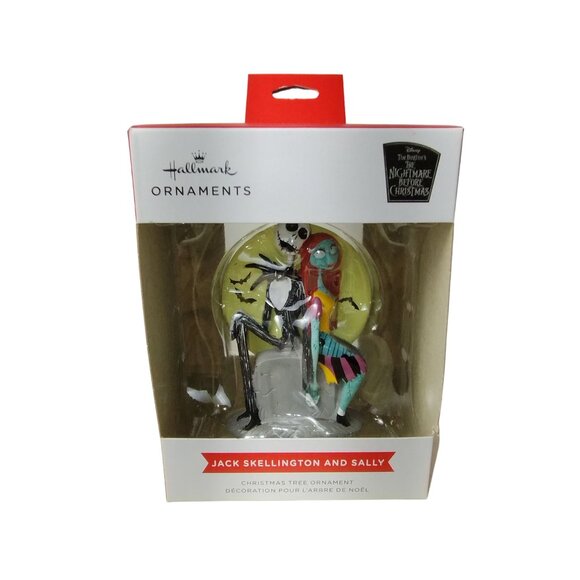 Hallmark Nightmare Before Christmas Jack Skellington and Sally Tree Ornament - Picture 3 of 12